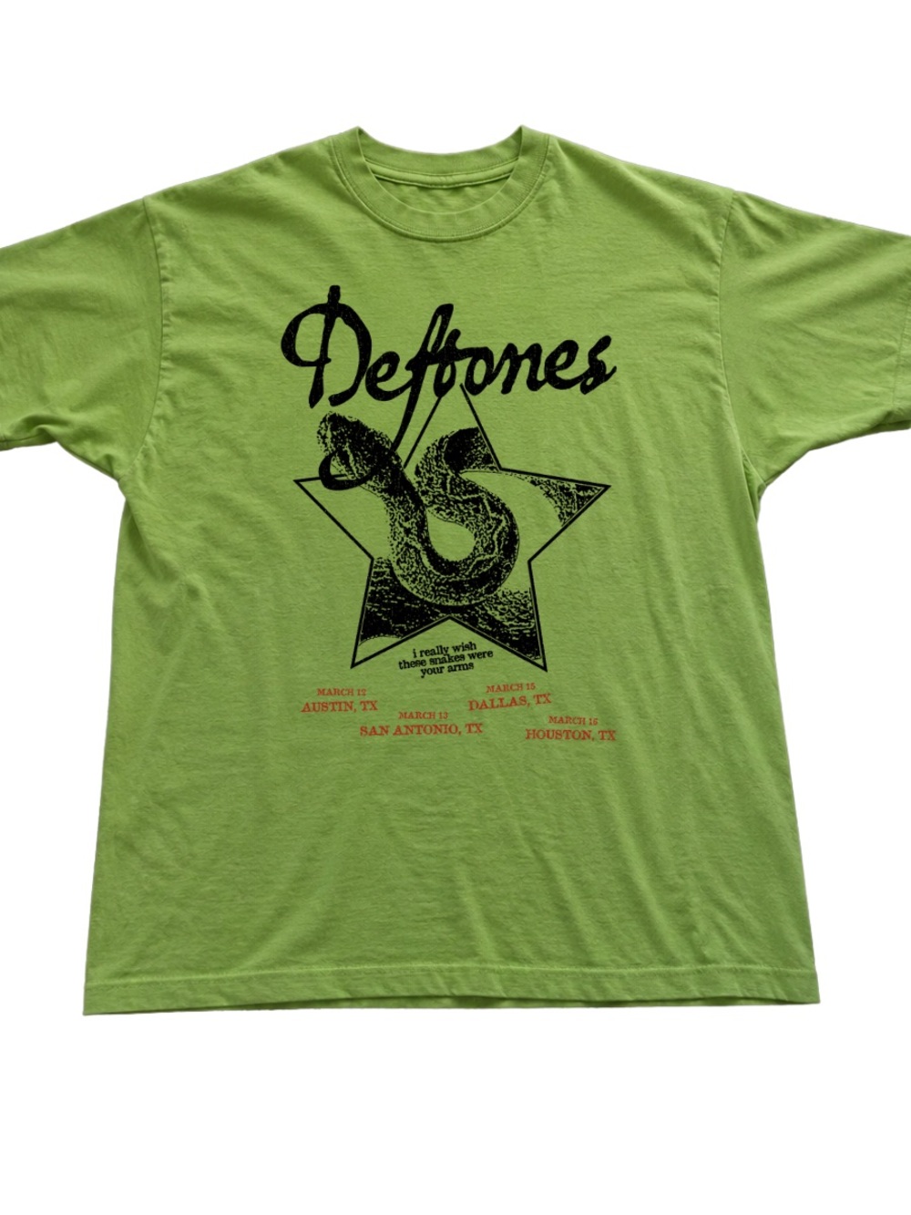 Kiwi Green Deftones Graphic Tee